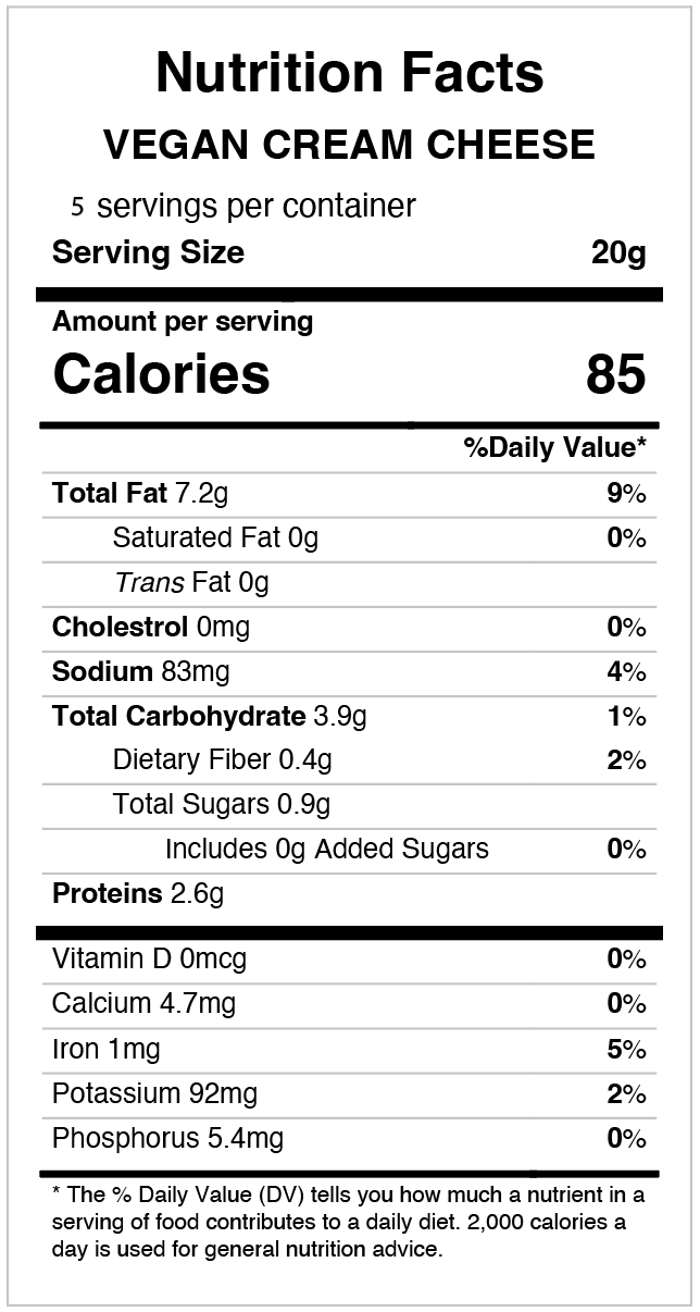 Vegan Cream Cheese - Ranch