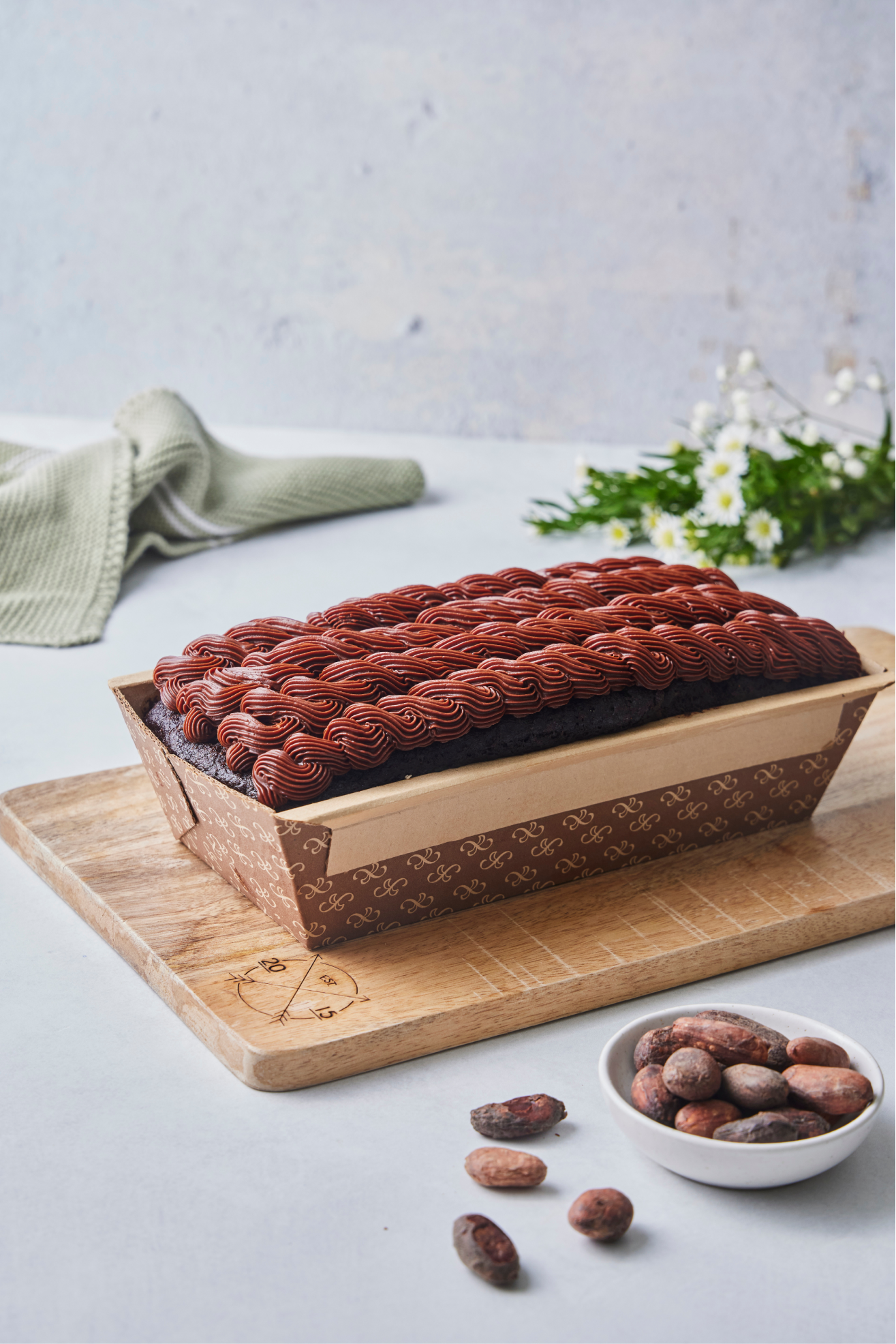 Cacao Loaf with Chocolate Frosting