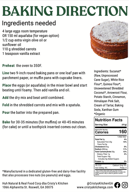 Coconut Carrot Cake Mix