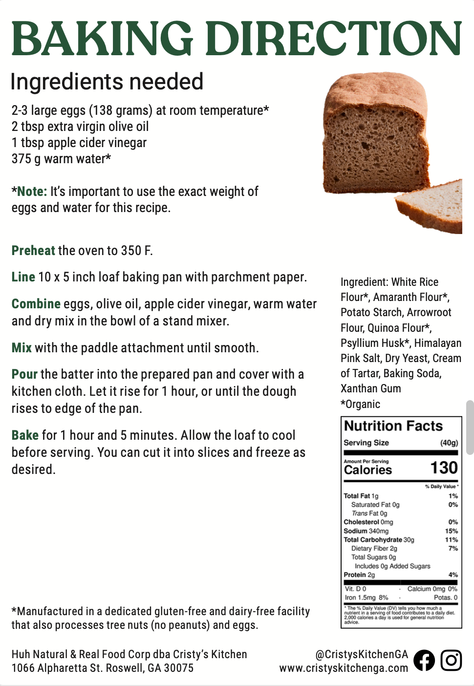 Sandwich Bread Mix