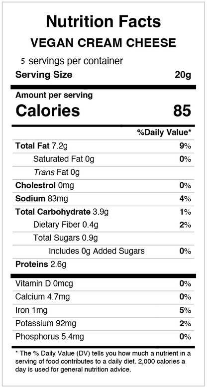 Vegan Cream Cheese - Ranch