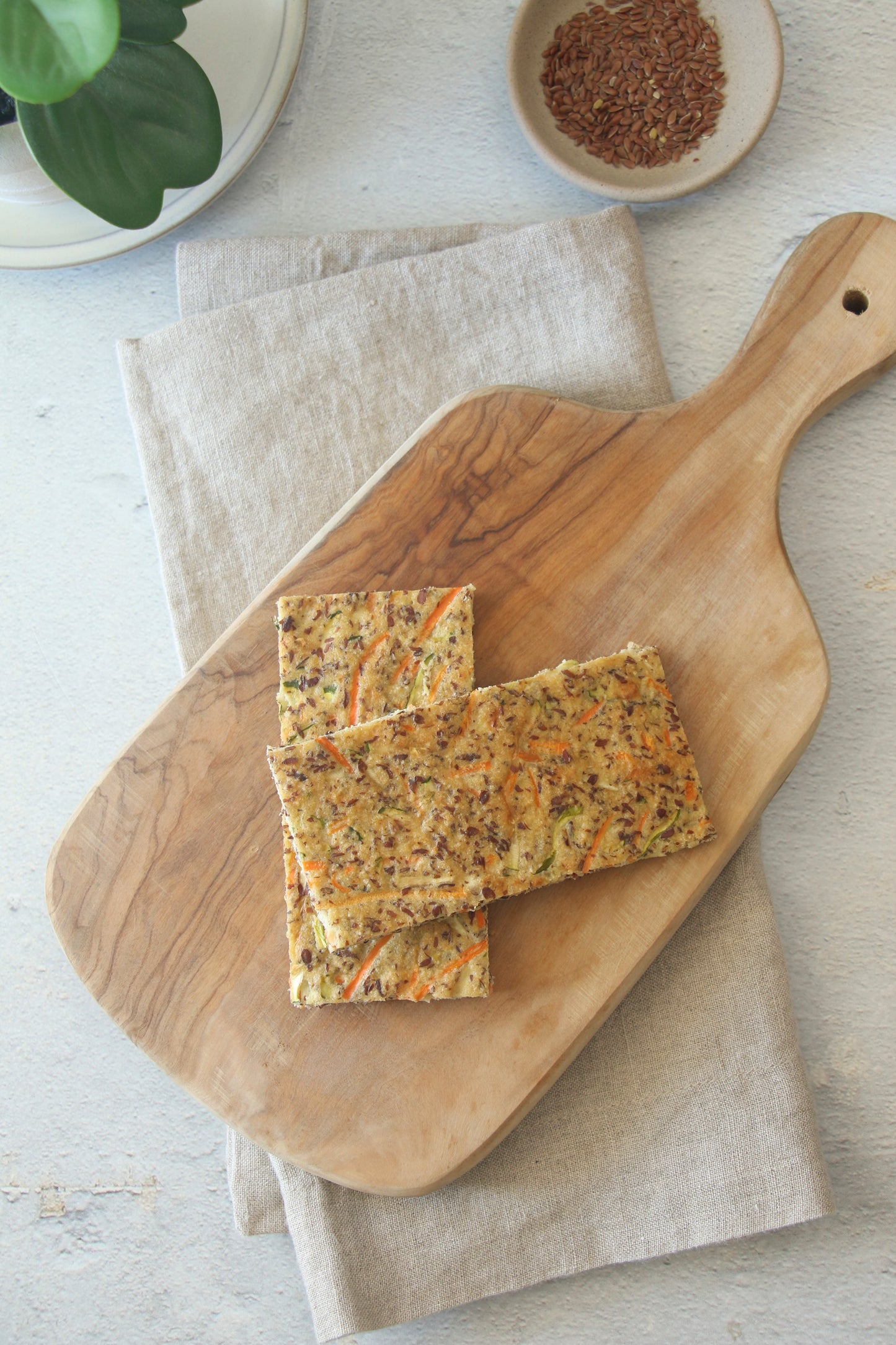 Low Carb Zucchini & Carrots Flat Bread - pack 10 slices